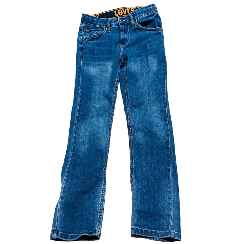 Levis 510 Dark Blue Skinny Jeans Stretch Boys Size 12 Reg 26x27 - Picture 2 of 5